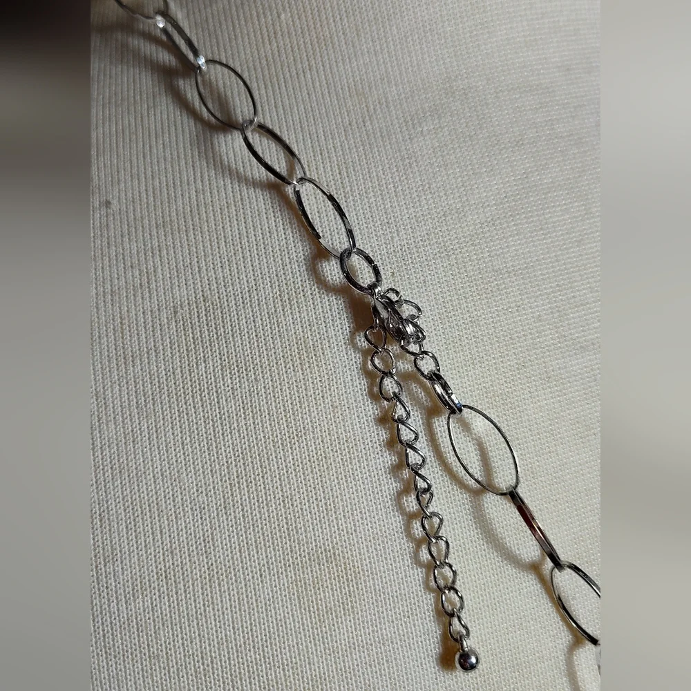 Pearl Silver Chain Necklace NWOT